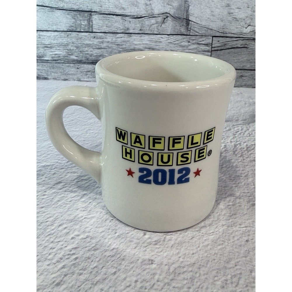 Waffle‎ House America The Beautiful Mug 2012 USA Flag Restaurant Ware